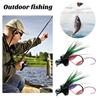 1/5Pcs 0.4/0.5/0.6CM Fly Fishing Lure with Sharp Hook Realistic Bionic Flying Bait Freshwater Saltwater Bass Trout Fishing Accessories
