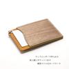 REAL Pass Holder Pass Case Pass Holder Genuine Leather Natural Wood Wood Leather Made In Japan Mustard [VARCO WOOD] Men's Women's
