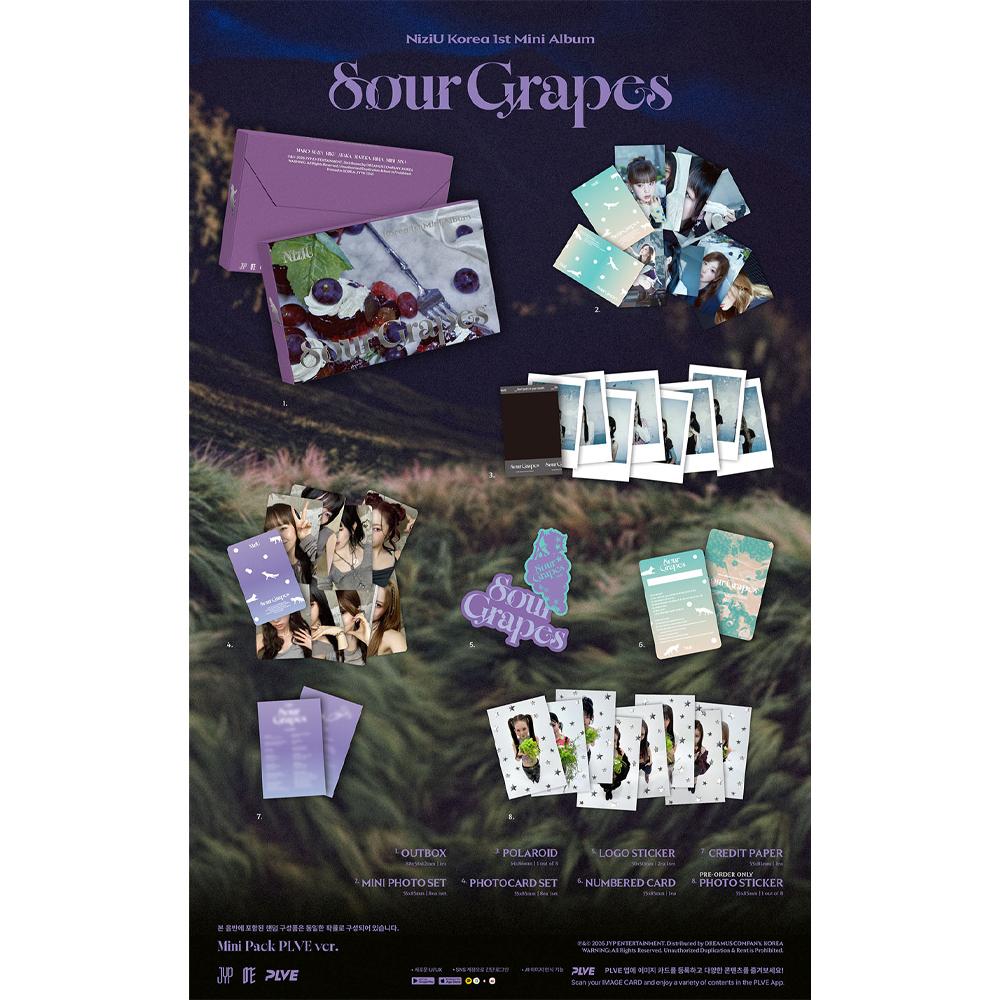 [ПРЕДЗАКАЗ] NiziU - 1-й мини-альбом - Sour Grapes (Мини-пак PLVE вер.)