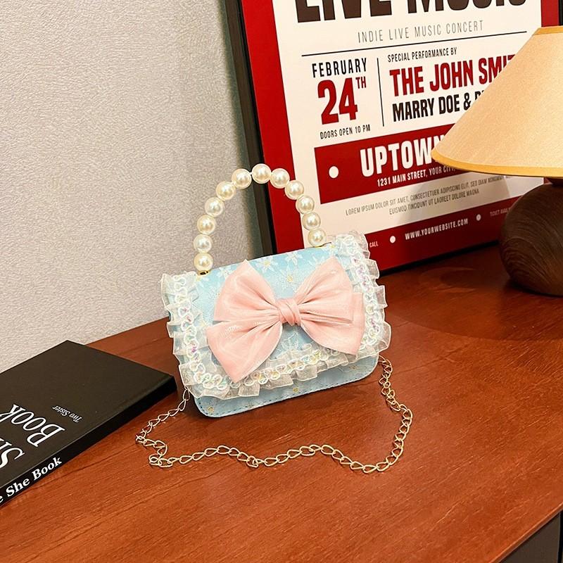Childrens Small Purse Pu Fabric Cute Fashion Trendy Girls Shoulder Bag For Daily Use