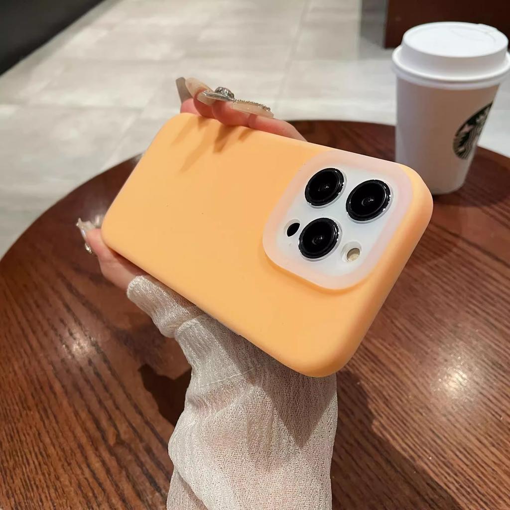 Подходит для Apple 16 Семя Желе Чехол для мобильного телефона Однотонный Iphone15ProMax Жидкий Мягкий Силикон 14 Защитный чехол