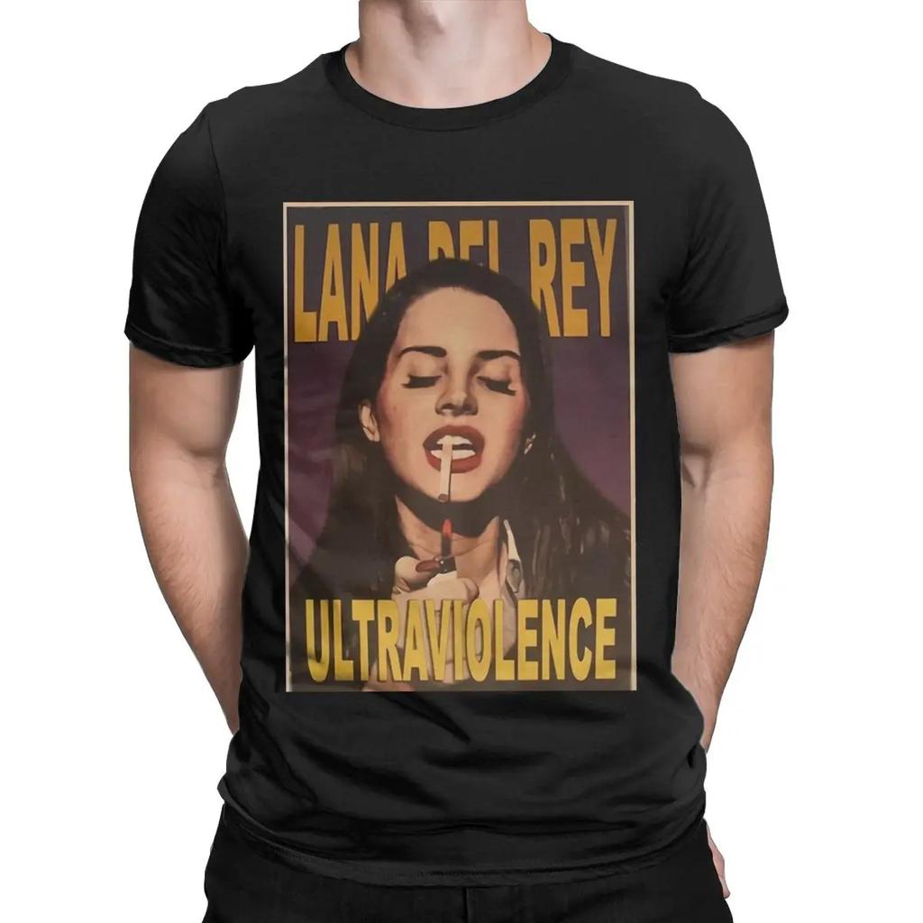 Музыкальные футболки Lana Del Rey для мужчин 100% хлопок Винтажная футболка с круглым вырезом Знаете ли вы, что есть футболки с коротким рукавом Одежда