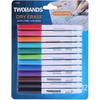 TWOHANDS Dry Erase Markers Fine Tip,Ultra fine Extra Fine Point 0.7mm,Low Odor,11 Assorted Colors,Whiteboard Markers for Office,Home,or Planning