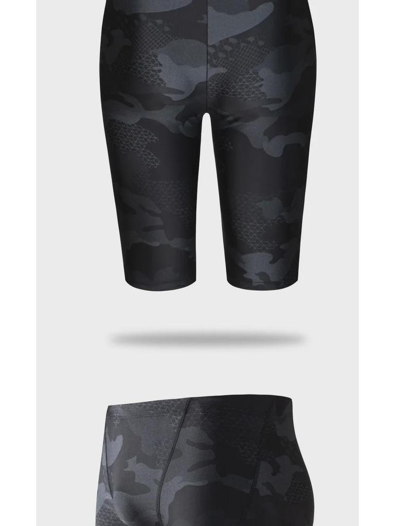 Men's Camouflage Anti-Embarrassment Swim Trunks: Breathable, Large Size, Loose-Fit Boxer Shorts