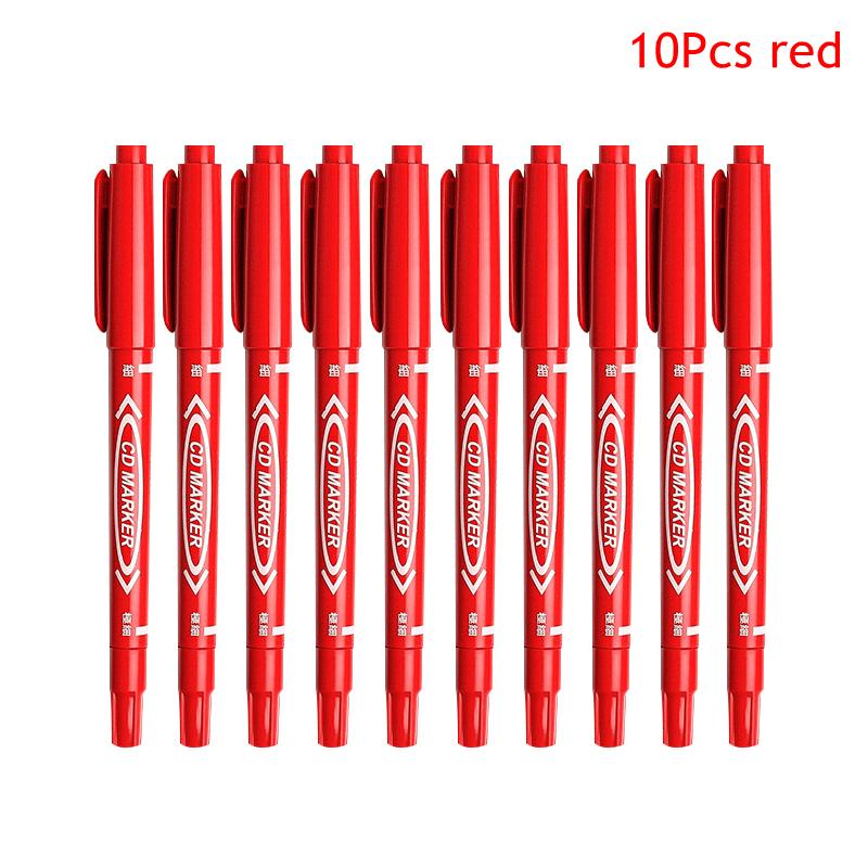 10 шт./компл. двухсторонние художественные маркеры, тонкие водостойкие масляные чернила, альбом для рисования, школьные принадлежности LM