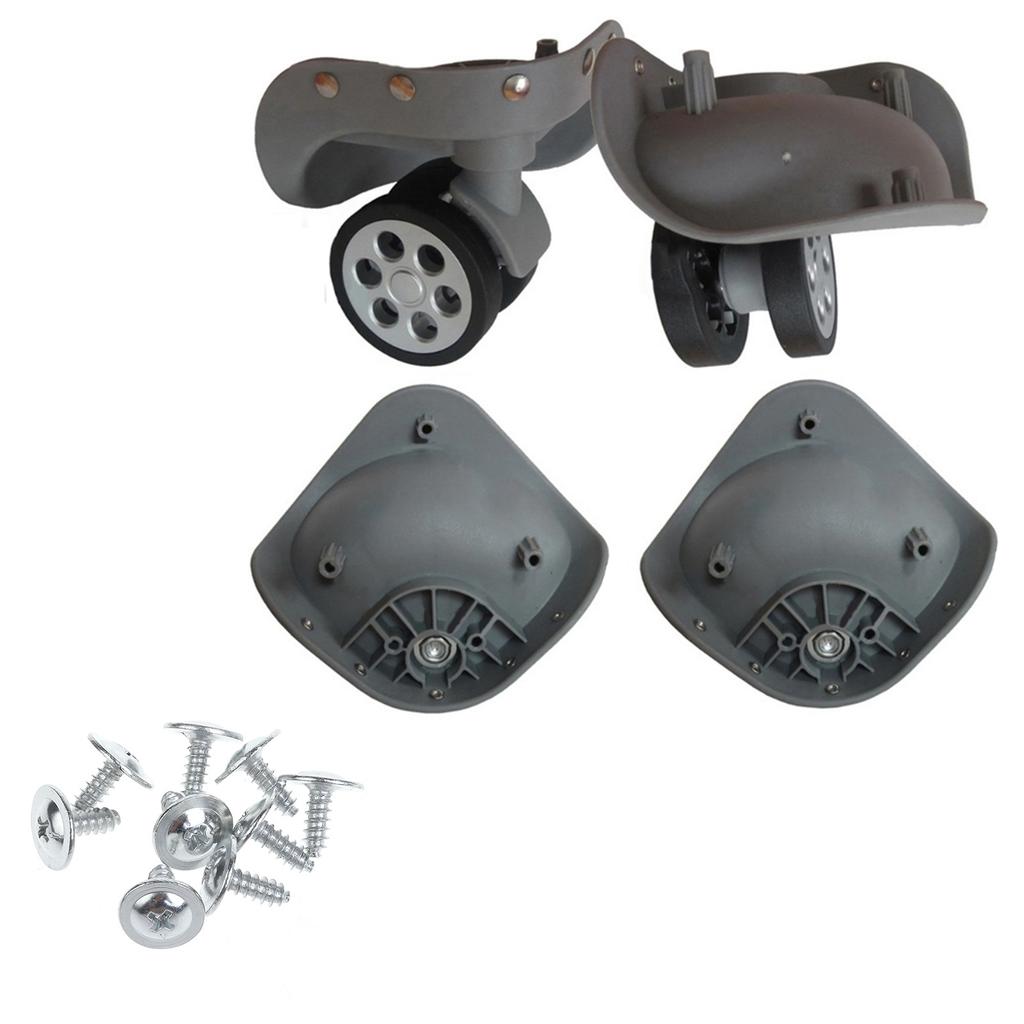 A79 Колеса для багажа Колеса для чемодана Двухрядные ролики Ремонтный комплект Вращающиеся на 360° колесики Сверхмощные колеса 1 пара с винтами