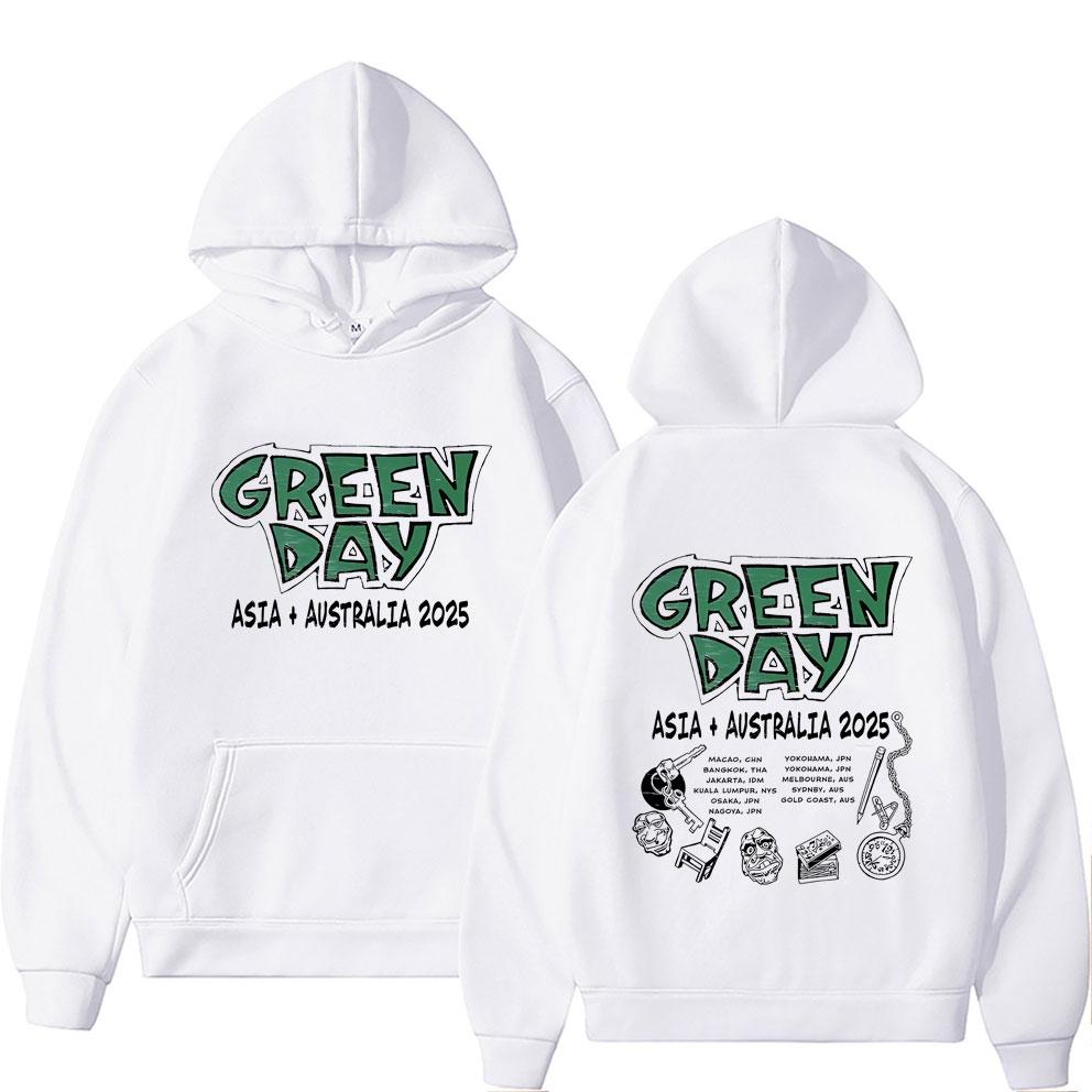 Лимитированная панк-группа Green Day Азия Австралия Худи Мужская одежда Мода Готика Рок Оверсайз Худи Мужские Винтажные Худи