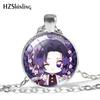 Модное ожерелье Demon Slayer с дизайном персонажей Тандзиро и Шинобу для поклонников аниме