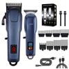Электрическая машинка для стрижки волос VBT для родителей и детей с HD-дисплеем, лезвием из нержавеющей стали, профессиональное качество для салонов.