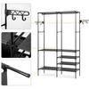 Massido 686600 Standing Coat Rack Black