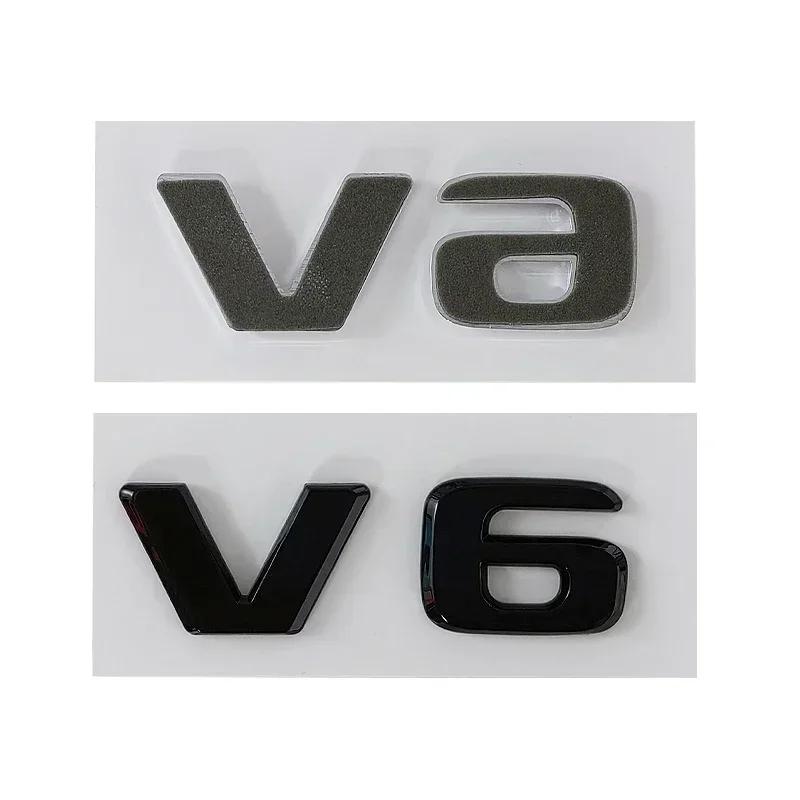 3D ABS V6 Letters Car Fender Emblem Badge Stickers Decals For Mercedes O9 W204 C280 ML SLK 320 Viano Vito V6 Accessories YT9