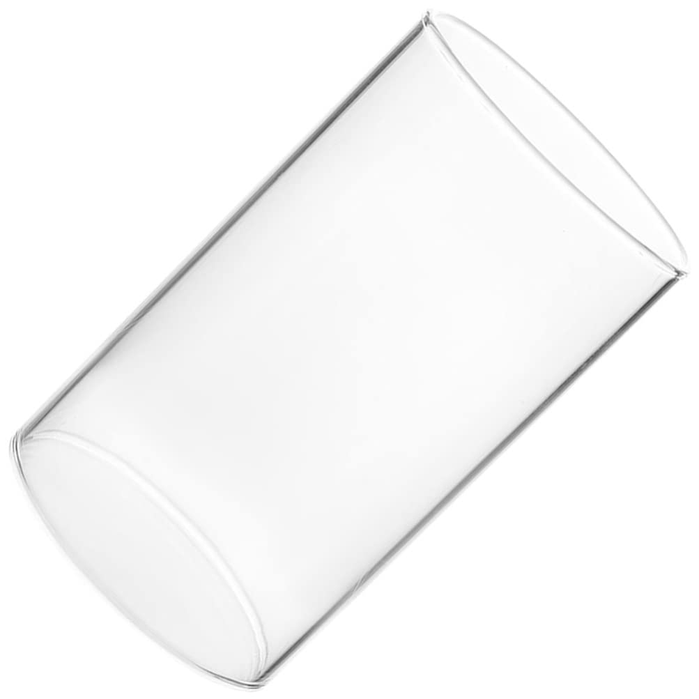 FOMIYES Candle Holder Sleeve, Glass Cylinder Candle Holder, Chimney Tube, Open-Ended Candle Shade, for Home Weddings, Birthdays, and Parties, 20cm