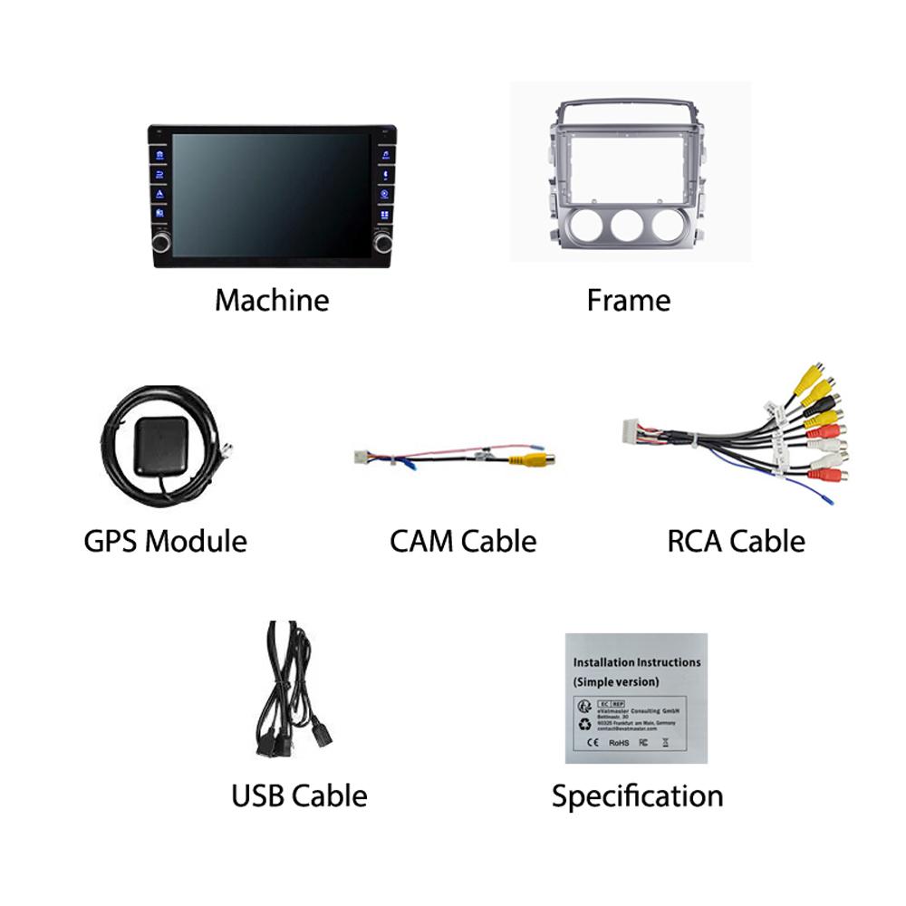 Для Suzuki Liana 2004-2013 с кнопкой Android автомобильный радиоприемник мультимедийный плеер навигация стерео GPS 2 Din Carplay 2 + 32 ГБ