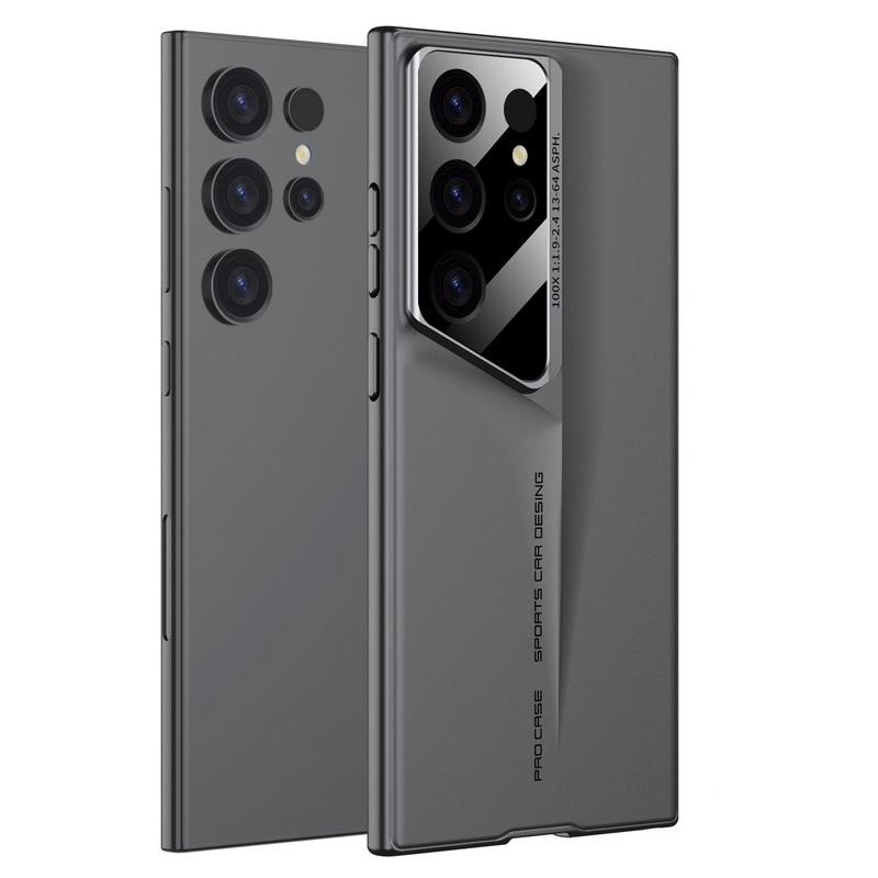 Luxury Ultra Slim Square Phone Case For Samsung Galaxy S24 Ultra S23Ultra Shockproof PC Matte Pure Color Hard Cover