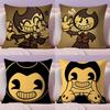 Anime Bendy and theInk Machine Pillow Case Ultra Soft Skin Friendly Fabric Cloud Like Comfort & Concealed Zipper