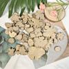 50Pcs Irregular Wood Log Slices, Coasters for Weddings Centerpieces, Drawing Crafts