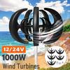 Вертикальная ветрогенераторная установка 1000 Вт 12 В/24 В VAWT Малый ветряной генератор