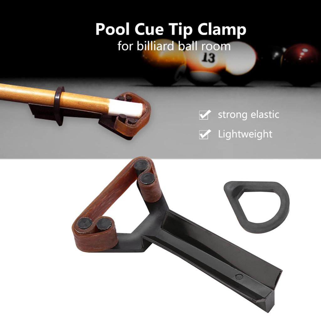9 Balls Y Shaped Billiards Pool Cue Tip Clip Clamp Fastener Repair Tool Billiard Rod Accessory
