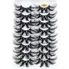 Effect Wispies Fluffy Full Volume Thick Eye Lash Extension False Eyelashes 25MM Lashes 4D Mink