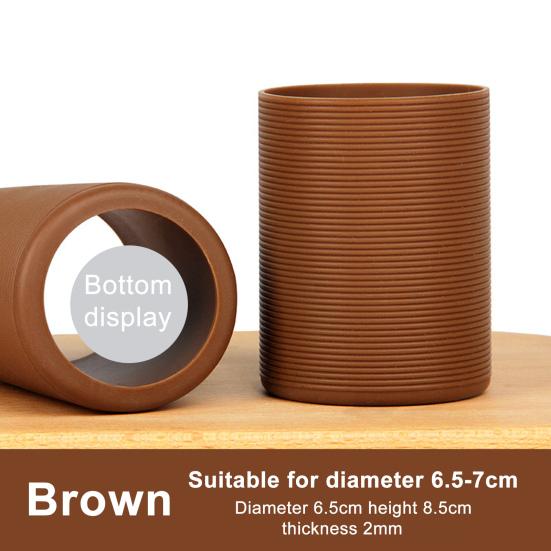 Протектор дна стакана для воды Нескользящий Защищающий от ожогов Силиконовый чехол-манжета для бутылки с водой Фляга