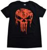 Мужская футболка Marvel The Punisher с стекающим логотипом Seeing Red Черная Новая M, L
