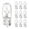 Gerinkoken 10 Pcs LED Bulb Replacement Parts Clear Glass High Temperature Resistant Halogen