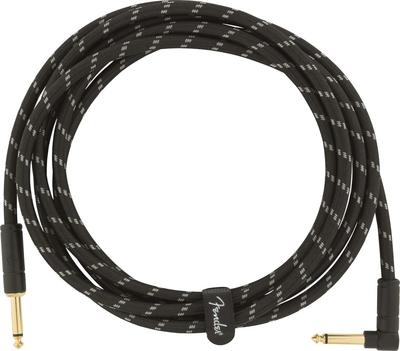 Fender Deluxe Series Instrument Black Tweed 08 Кабель, Прямой/Угловой, 10"