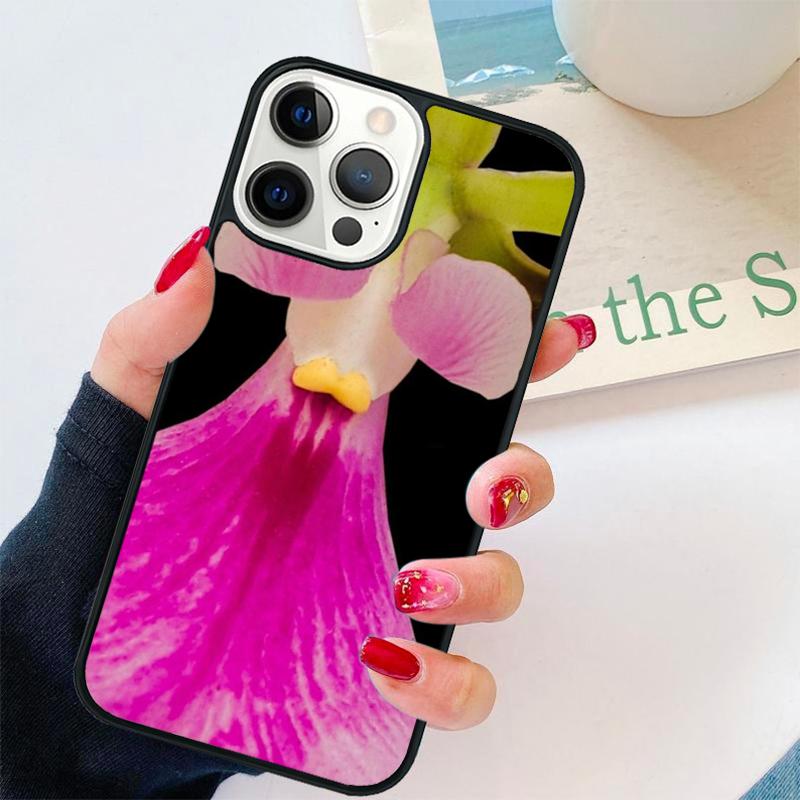 Orchid Flowers Colorful Phone Case For iPhone 17 Air 16 pro max 15 14 plus 12 13 Soft Bumper Shell Cover coque
