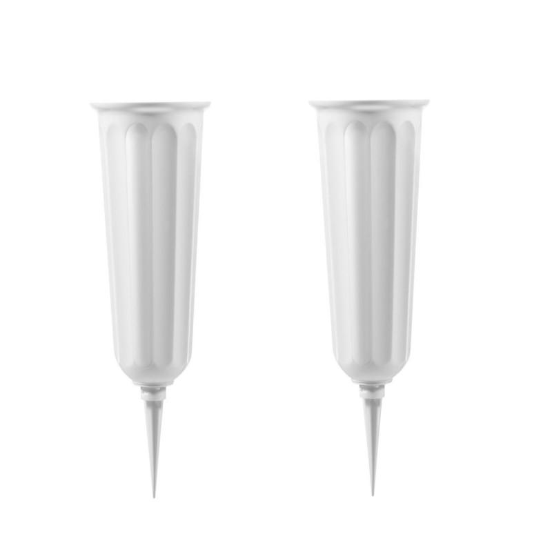 Вазы для кладбища с шипами Пластиковый держатель для цветов Искусственные вазы для живых цветов Мемориальное украшение для кладбища Коническая ваза в земле