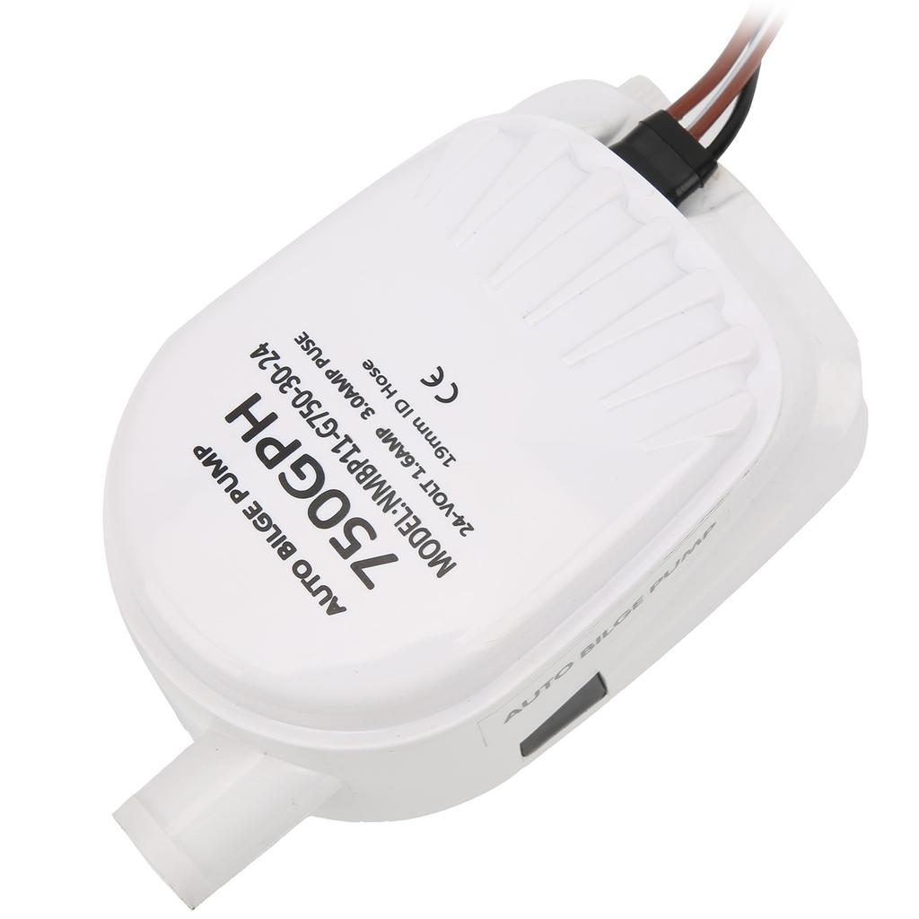 24V 750GPH Automatic Submersible Bilge Pump Corrosion Fire Protection with Builtin Float Switch
