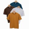 Double-sided Cotton T-shirt Men's Half-sleeved 300g Cotton Thickened Round Neck Short-sleeved Men's T-shirt