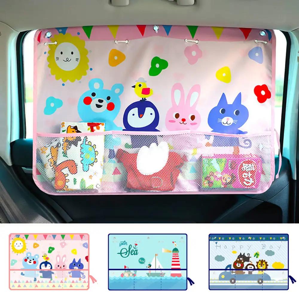 Автомобильный мультфильм милый боковые солнцезащитные козырьки на лобовое стекло солнцезащитный козырек на заднее боковое окно автомобиля солнцезащитный козырек для детей