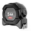 Новая самоблокирующаяся стальная рулетка, черная флуоресцентная лента, 5 м, высокоточная утолщенная, износостойкая, устойчивая к падению измерительная лента