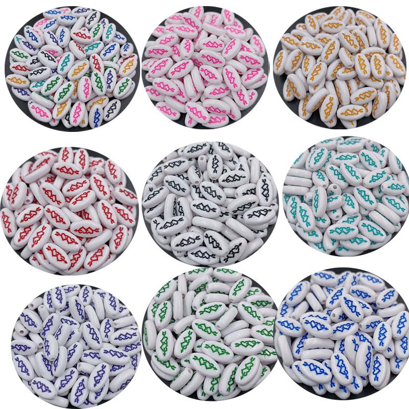 10 шт. эллиптические плоские бусины-разделители с алфавитом «сделай сам» для изготовления ювелирных изделий, ожерелья, браслета