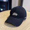 Korean Style dmr Small Letter Washed Soft Top Baseball Cap for Women, Versatile for Street Outings, Korean Style, Trendy for Students and Couples