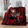 Мягкое фланелевое одеяло Cartoon H-Helluva Boss Blitzo H-Hazbin Hotel для кровати, спальни, дивана, пикника, плед для отдыха на открытом воздухе
