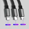 Car Interior Charging Data Cable Scalable 3 In 1 Phone Charger For BMW Performance M Power M3 M5 E46 E39 E36 E34 E30 E90