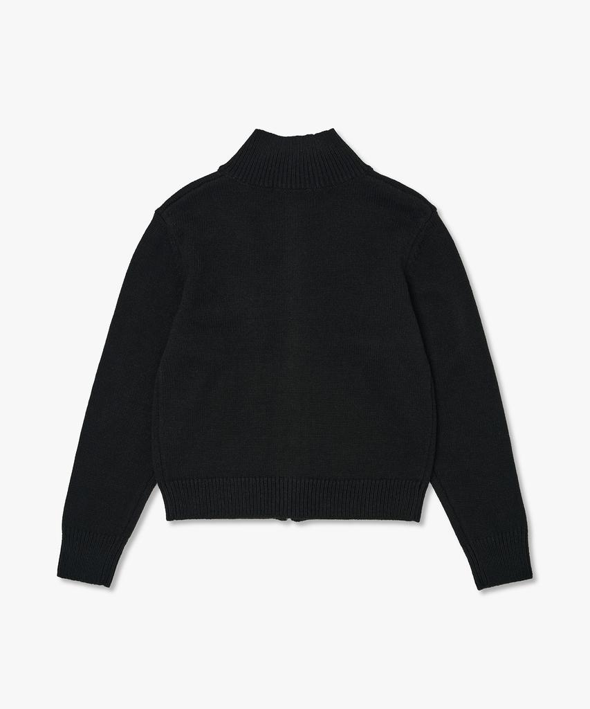PLAC WOMEN High-Neck Zip-Up Knit_4 Colors