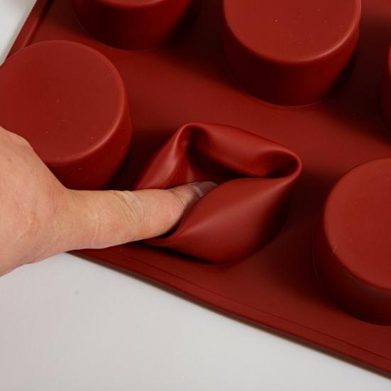 Силиконовая форма для торта, круглая форма для шоколадного десерта, пудинга, гибкая, легко чистящаяся форма для выпечки пирогов, яиц, вафель, кексов