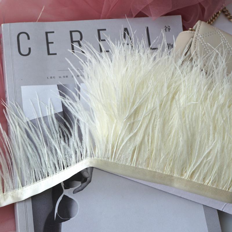 Отделка из страусиных перьев 10-13 см для украшения платья и танцевальной юбки - Аксессуары для одежды