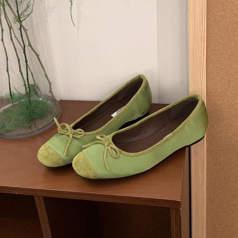 Мода Мода Туфли-балетки женские с бантом-бабочкой и увеличивающей рост подошвой женская обувь с мелким вырезом круглый носок женские балетки слипоны новые