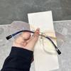 Золотые Безоправные Очки для Чтения с Алмазной Отделкой по Ободку Женские Золотые Чистое Желание Точечный Алмаз Высокой Четкости Антисиние Очки для Чтения