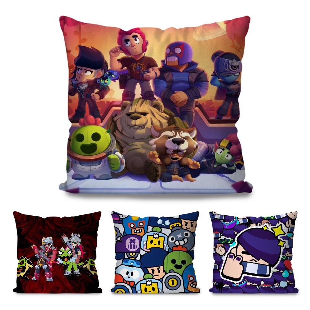 Боевая мобильная игра s-stars игра Наволочка Квадратная подушка Спальня Диван Досуг Комфортная подушка Гостиная Домашнее украшение 40X40