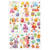 9 Sheets Easter Rabbit Eggs Window Clings Spring Cartoon Window Stickers Decals for Holiday Decoration Party Supplies