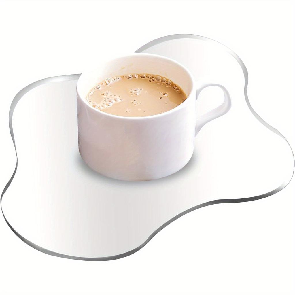 4 шт. Акриловые подставки, Прозрачные Неправильной формы Настольные подставки Украшения для стола для Кухни Бара Обеденного стола Комода