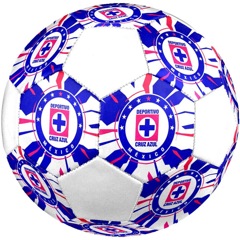 Футбольный мяч Cruz Azul, размер 5, машинная сшивка, ПВХ, прочный и с высоким отскоком, подходит для всех возрастов, фанатская атрибутика, для матчей и использования на улице.