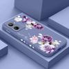Красивый чехол для телефона с пионами для OPPO Realme 11 10 9 9i 8 8i 7 Pro Plus C35 C21Y C25Y C25 4G 5G Жидкий силиконовый чехол