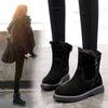 New Winter Boots Women Ankle Boots Warm Plush Winter Woman Shoes Plus Velvet Side Zipper Short Boots Botas