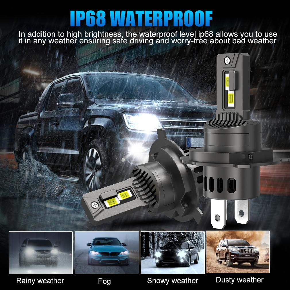 2 шт. 30000LM Canbus H4 светодиодные лампы для фар 9003 HB2 лампа дальнего и ближнего света автомобильный свет турбо светодиодный фара для мотоцикла авто мото лампа 6500K 12V