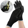 1/6 Pairs Non-slip PU Black Coated Labor Protection Work Gloves Polyurethane